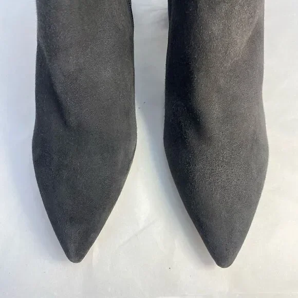 New L’AGENCE Women Jeanne Pointed Toe
Graphite Gray Brown Suede Bootie - Picture 6 of 11